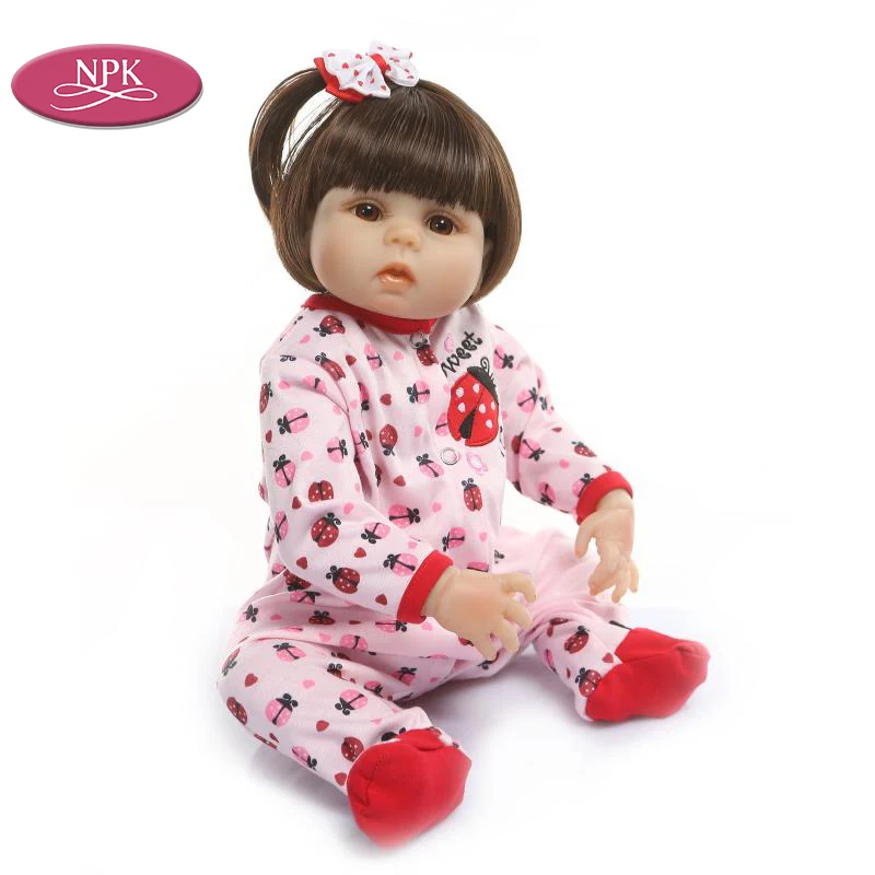 NPK Реалистичная девочка Reborn Baby Doll игрушка для ванны полностью силиконовая