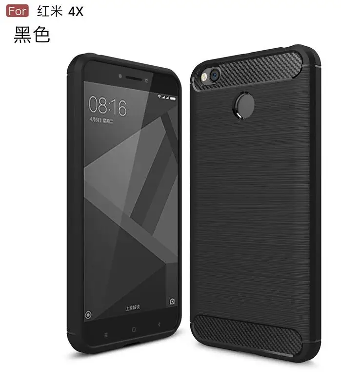 Мягкие прочные бронированные чехлы из ТПУ для Xiaomi Redmi 4X 5 0 дюймовый матовый