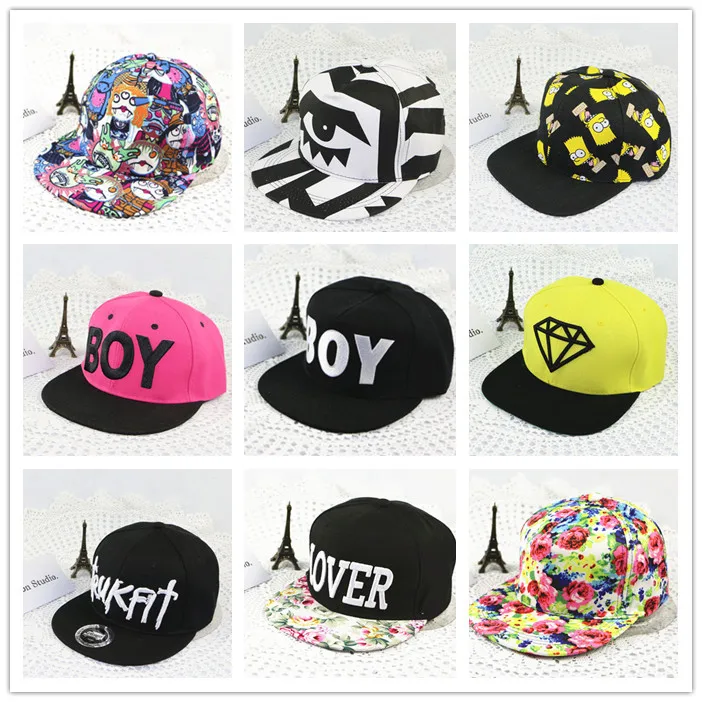 High Quality summer Snapback hats for men hip hop cap women fashion harajuku diamond strapback casual girls boys Baseball|flower hat box|hat