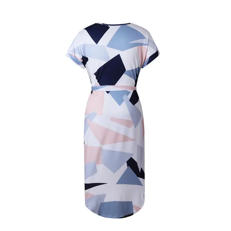 

Women Ladies Clothing Summer Boho Sleeve Party Beach Printing Party Dress Women
