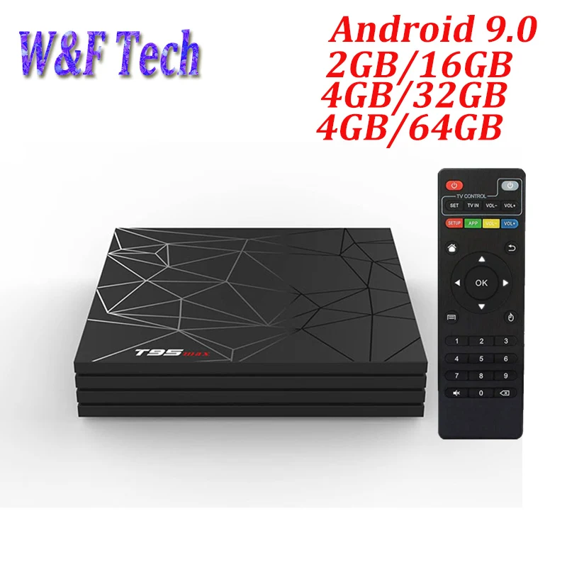 T95 MAX TV Box Android 9 0 Allwinner H6 четырехъядерный процессор 4 ГБ ОЗУ 32 Гб 64 ПЗУ 2 ГГц WiFi 6K H.265