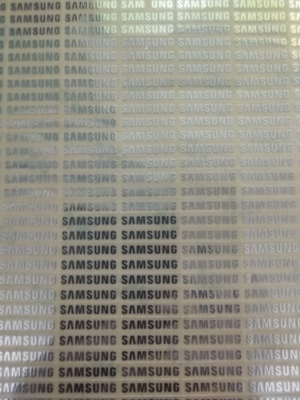 Бесплатная доставка 3 1X0 6 см 10 шт./лот Серебряный Samsung логотип металлическая паста