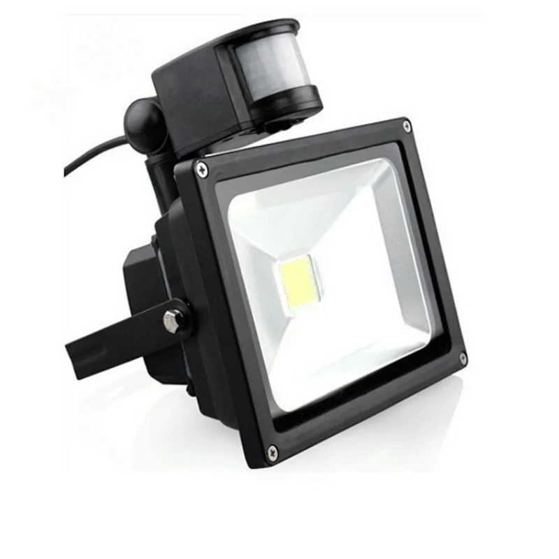 Светодиодный прожектор с датчиком водонепроницаемый IP65 наружный 10 Вт 20 30 50 AC110 240V