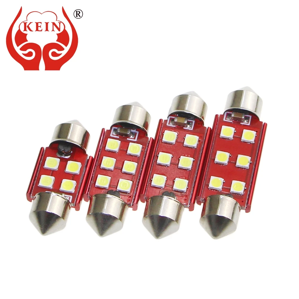 KEIN 6 шт. C5W C10W festoon led 3030 супер яркий atuo автомобиль 31 мм 36 39 41 лампа для чтения