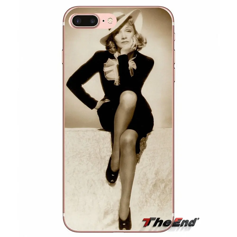 Marlene Dietrich The Blue Angel Soft Case For iPhone X 4 4S 5 5S 5C SE 6 6S 7 8 Plus Samsung Galaxy J1 J3 J5 J7 A3 A5 2016 2017 | Мобильные