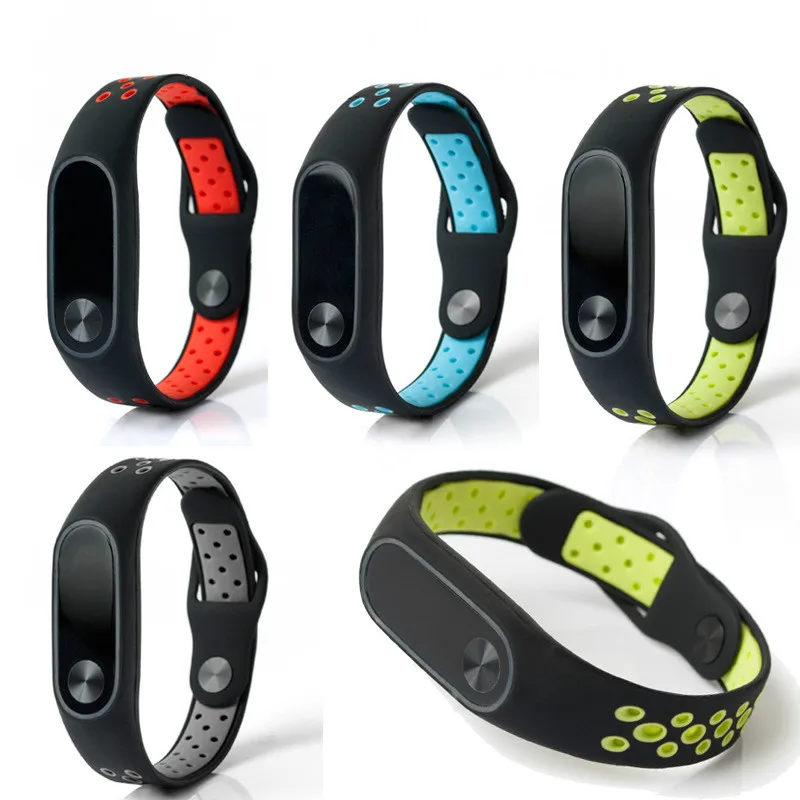 Новый цветной силиконовый ремешок для наручных часов двухцветный сменный