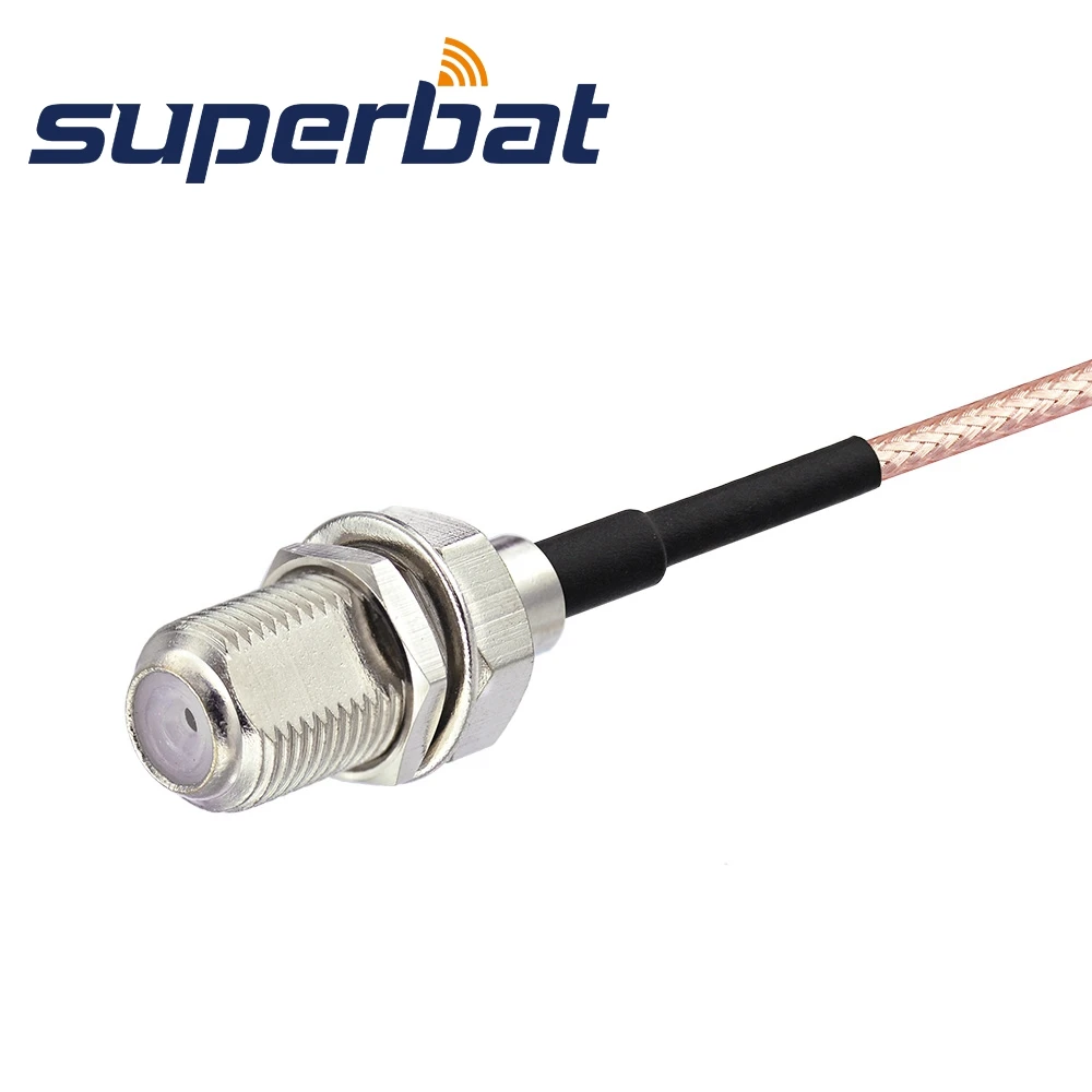 Superbat F-разъем перегородка прямая в SMA разъем прямоугольный ОТРЕЗОК кабеля RG316 30 см