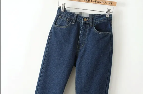 2018 новый тонкий карандаш брюки Винтаж Высокая Талия Джинсы для Для женщин