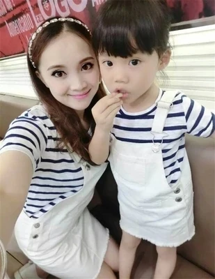 Платья для мамы и дочки одежда коллекция 2017 года летний комплект из двух