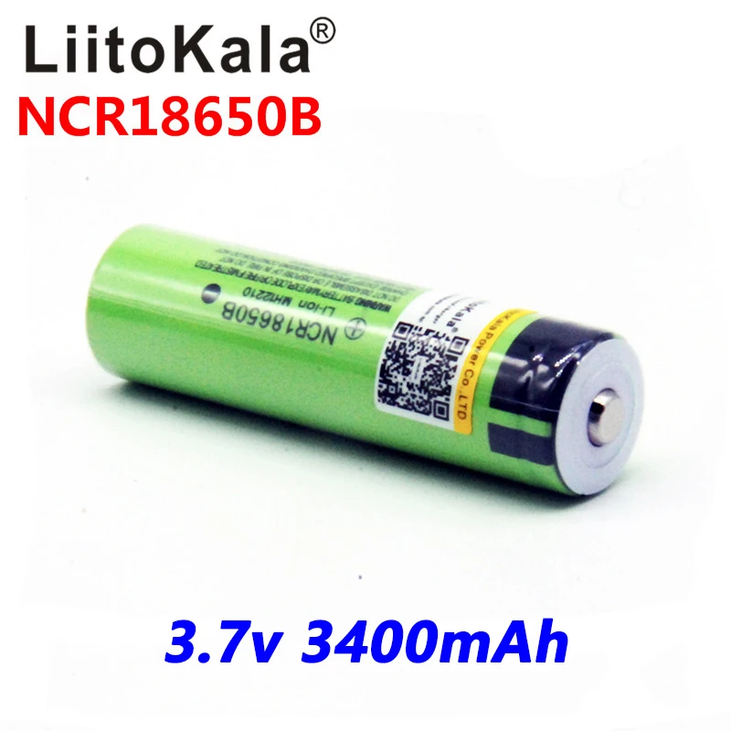 100% Оригинальные аккумуляторы LiitoKala 3 7 в для NCR 18650B 3400 мАч перезаряжаемый