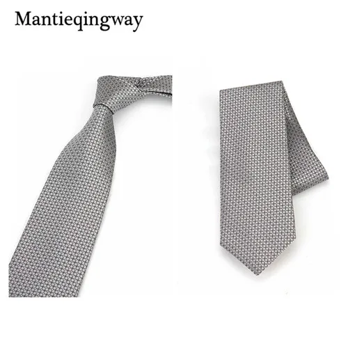 Mantieqingway 8 см деловой однотонный красный галстук для мужчин s Модный повседневный широкий 8 см галстуки из полиэстера для мужской свадебный костюм галстуки для шеи - Цвет: 016