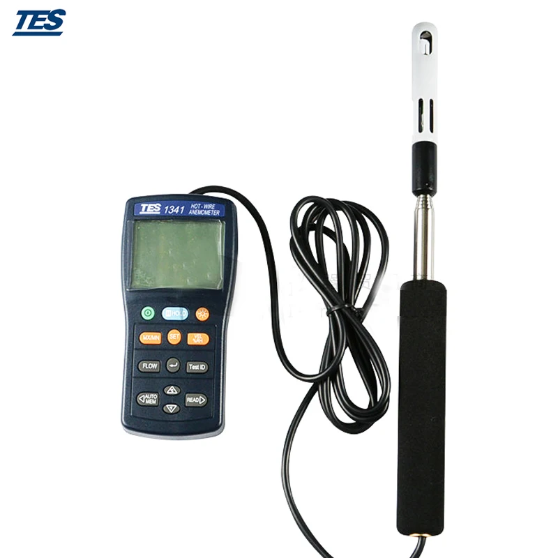 TES 1341 горячий проводной анемометр с интерфейсом USB подключение|Приборы для