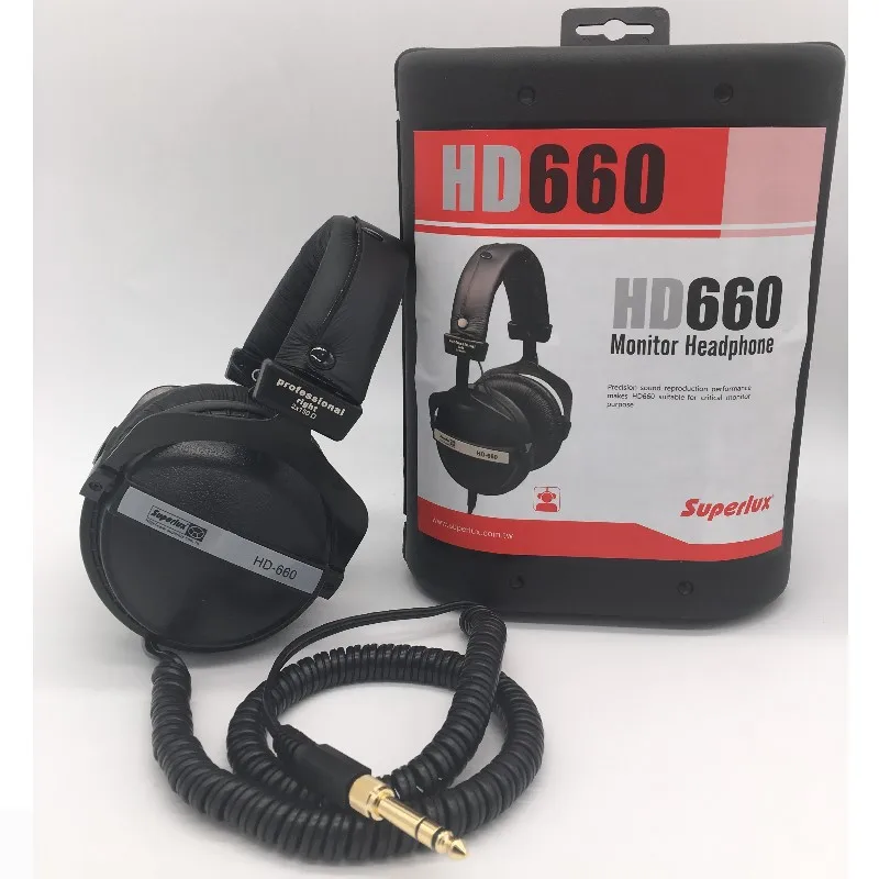 Профессиональные студийные мониторные наушники Superlux HD660 с динамическим контролем Hifi наушники для записи стерео DJ наушники