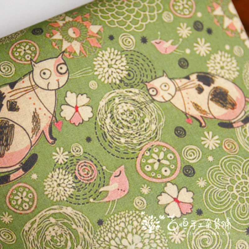 Окрашенное вручную хлопковое льняное одеяло ткань для шитья своими руками