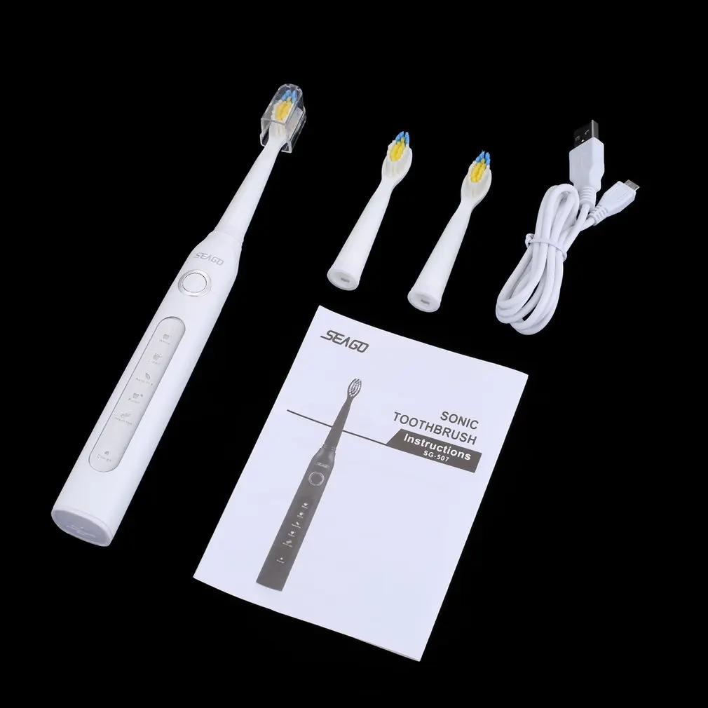 Seago SG 507 USB перезаряжаемая электрическая зубная щетка для взрослых