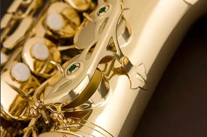 Саксофон Alto Eagle бренд SA 501 лакированные золотого цвета Sax in Eb Tune+ аксессуары чехол, перчатки, камышы, ремни