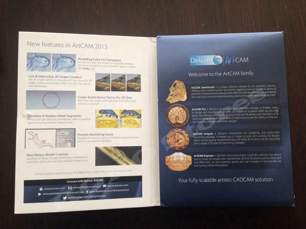 100% original artcam express 2015 CAD/CAM cnc programming software |