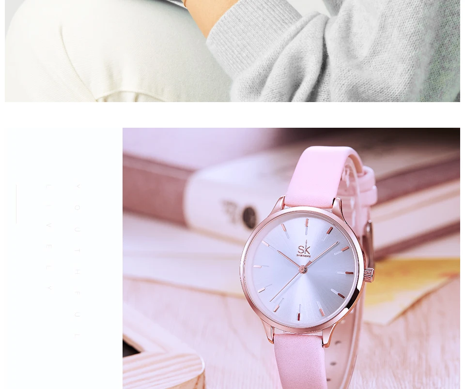 Shengke часы женские брендовые модные кожаные женские наручные часы Relogio Feminino SK Женские повседневные часы для женщин# K8025