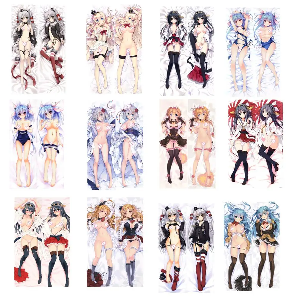 

Аниме Kantai Collection sexy amatsukaze & hamakaze & Haruna i-19, наволочка для подушки Kantai warspite, наволочка Dakimakura