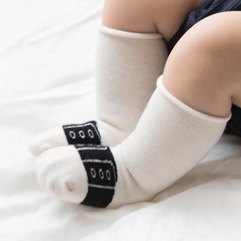 3 Pairs Cute Cotton Baby Tight Winter Fall Newborn Soft Boy Cat Pattern Kids Comfortable Girl Clothing | Мать и ребенок