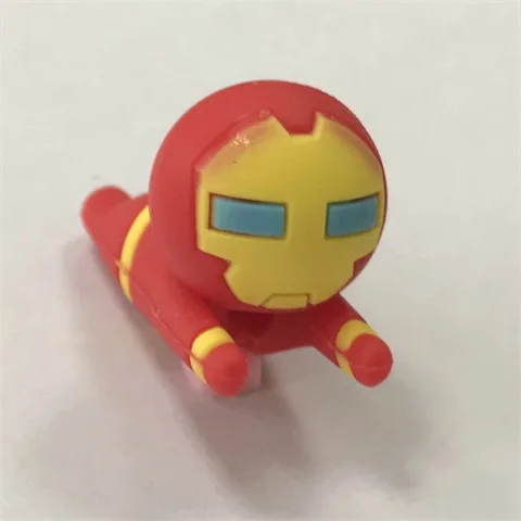 Синий Marvel супергерой защита для кабеля "укус" держатель телефона с устройством для сматывания аксессуары для телефона samsung MP3 MP4 USB новинка игрушки, Мультяшные куклы - Цвет: Синий