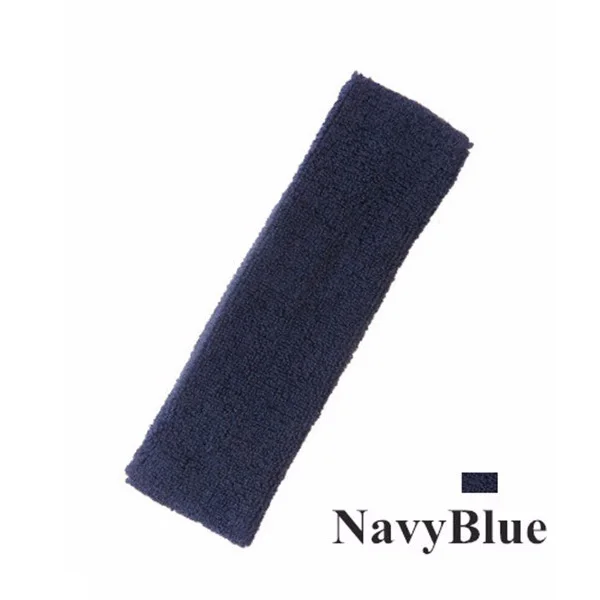 Navy Blue 1 пара профессиональных толстовок Спортивная впитывающая хлопковая головная повязка для кормления грудью Теннисный захват футбольная повязка для мужчин и женщин полотенце - Цвет: Navy Blue