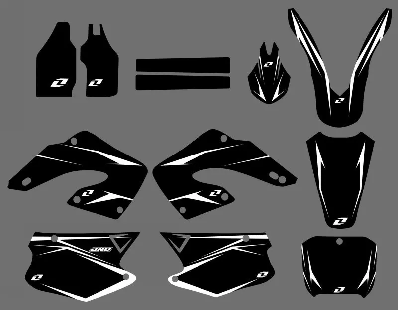 0179 Мощность Новый Стиль Полная черная команда наклейки графика для Honda CR125 CR250 2000