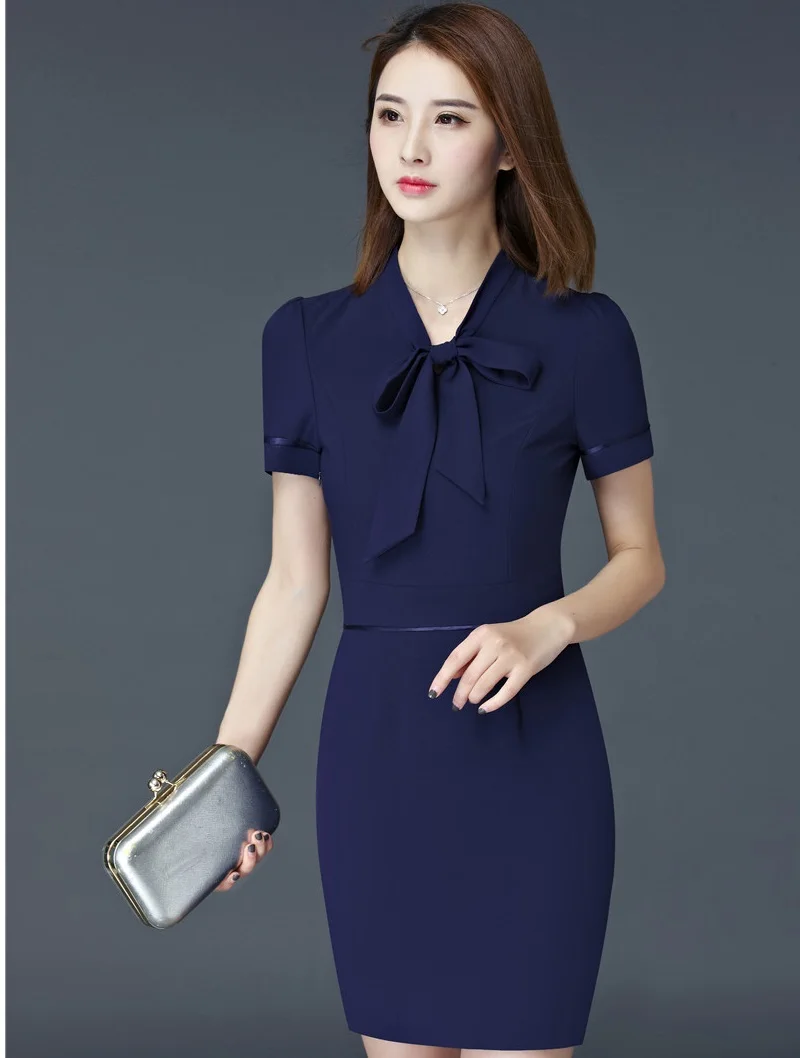 Элегантное розовое узкие модные летние шорты рукавом платье для дам Бизнес