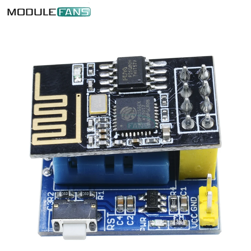 ESP8266 ESP01S ESP 01S DHT11 Температура влажности Сенсор модуль Wi Fi Беспроводной адаптер