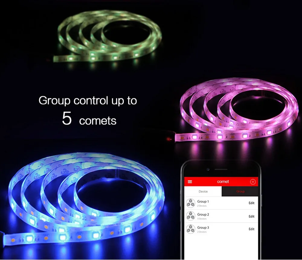Светодиодный светильник MIPOW 24 В 2 м RGB Wi Fi Bluetooth гибкий домашний декор|decorative