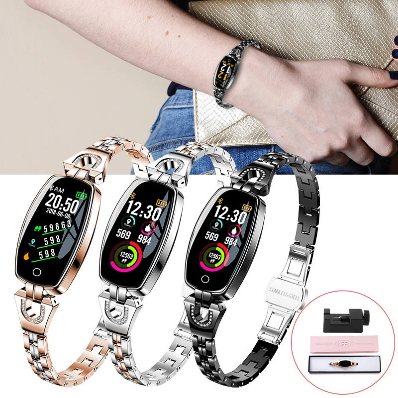 Luxury Women Smart Bracelet Fitness Wristband Waterproof IP67 with Heart Rate Blood Pressure Monitor Tracker Original Smart Band
Luxury Women Smart Bracelet Fitness Wristband Waterproof IP67 with Heart Rate Blood Pressure Monitor Tracker Original Smart Band