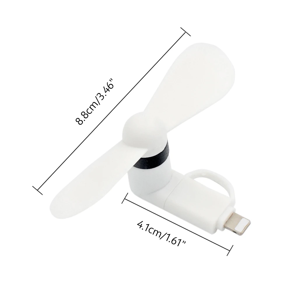 white YCDC портативный 5 в мини USB Вентилятор Кулер смартфон для IPhone 5 6 6s 7 Plus ручной телефон вентилятор охлаждения для samsung Xiaomi Android - Цвет: white