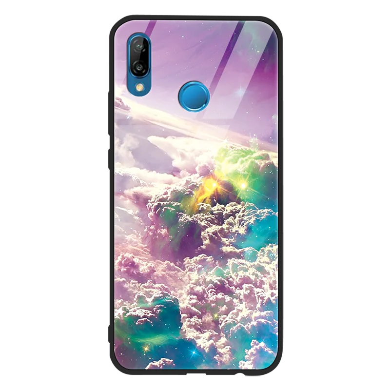 Чехол из закаленного стекла для Huawei P Smart 2019 P40 P30 P20 Lite Pro P9 P10 Plus роскошный