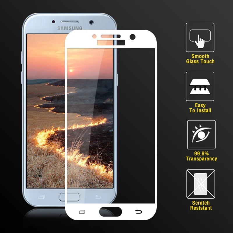 Защитное закаленное стекло для Samsung Galaxy A5 2017 A520 защита экрана Задняя стеклянная SM