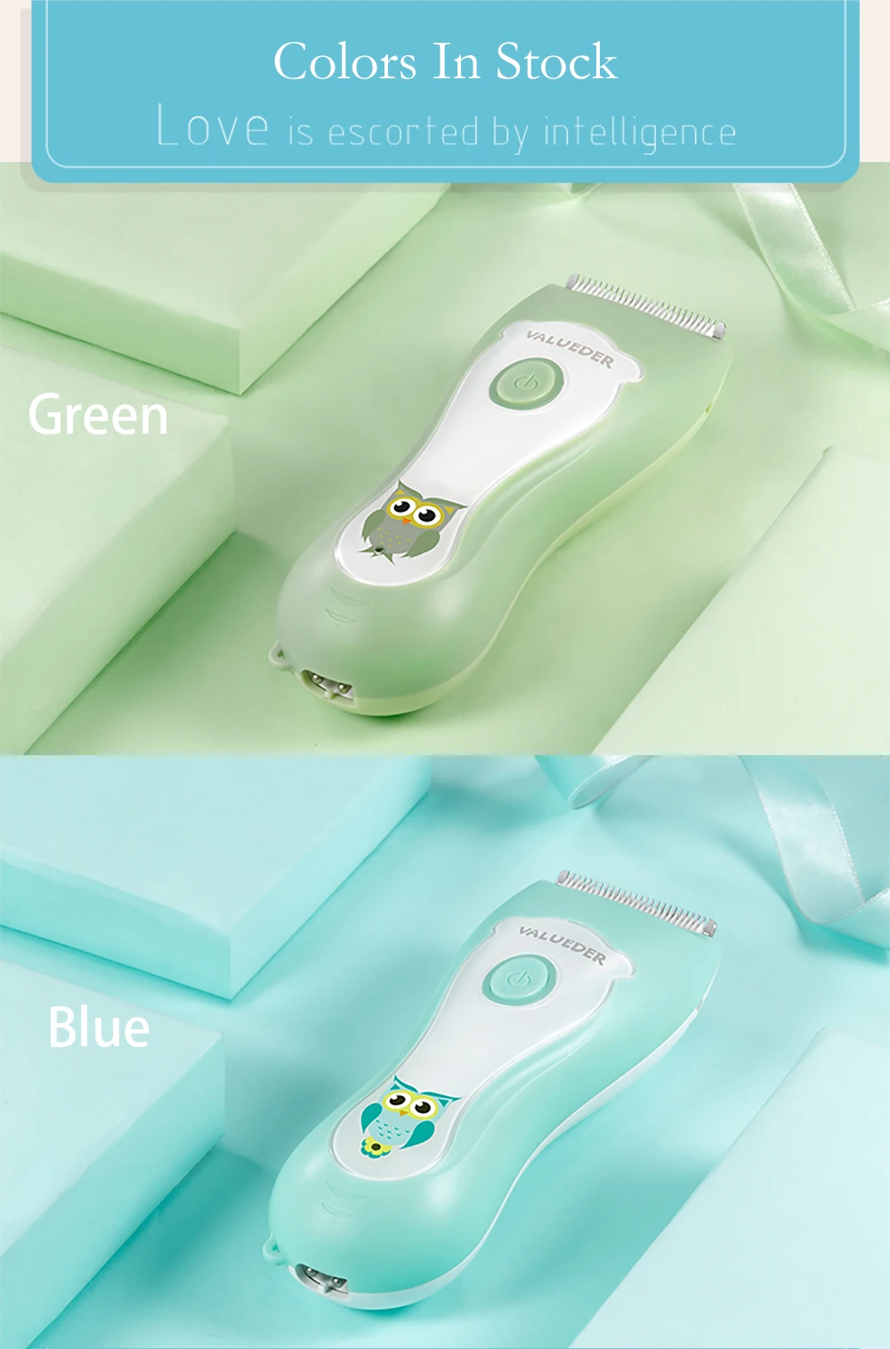 Забавная детская машинка для стрижки волос, простая в использовании USB электрическая Тихая машинка для стрижки волос, безопасная перезаряжаемая водостойкая машинка для стрижки волос для детей