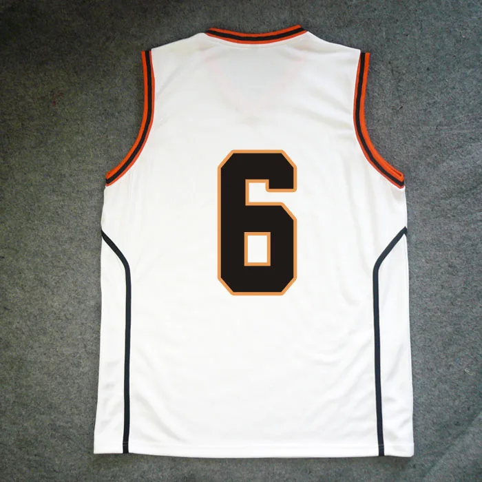 Kuroko no Basuke shutoku #6 Jersey Midorima Shintaro Cosplay Costume Free Shipping | Тематическая одежда и униформа