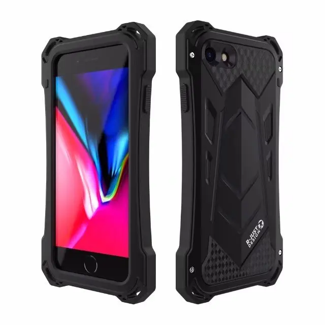 R JUST чехол для iphone 7 8 SE 2020 противоударный водонепроницаемый металлический +