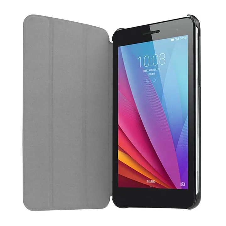 Личи кожаный чехол подставка funda для huawei MediaPad T1 T2 7 0 701u планшета + Бесплатный