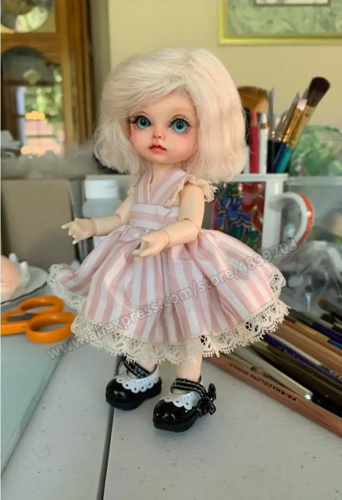 Базовая кукла Miu 1/8 BJD, модные прекрасные модели, полимерная кукла, соединитель для маленьких девочек, подарок на день рождения, случайные глаза