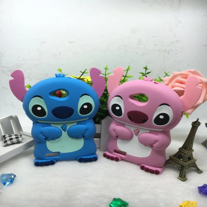 3D смазливая Мультфильм Мягкие Резиновые силиконовые Стежка Случае Складной Уха