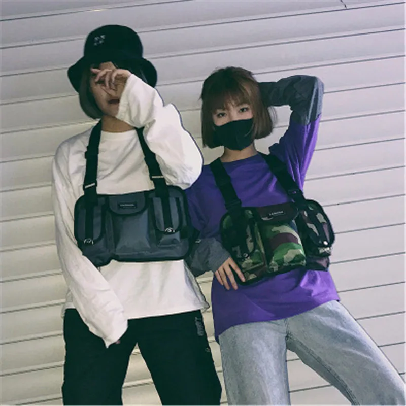 Новинка 2019 модная сумка на талию передняя в стиле хип-хоп уличная грудь сумки