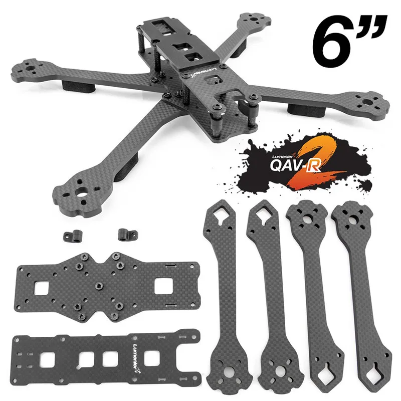 Lumenier QAV-R 2 Slam 5/6/7 Inch 220/260/300mm Carbon Fiber Drone FPV Racing Frame Kit for RC Quadcopter Spare Parts Accessories | Игрушки и