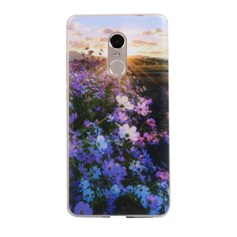 Для Xiaomi Redmi Note 4 x мягкий чехол TPU для Coque 4X Силиконовый гель телефона обложка пейзаж