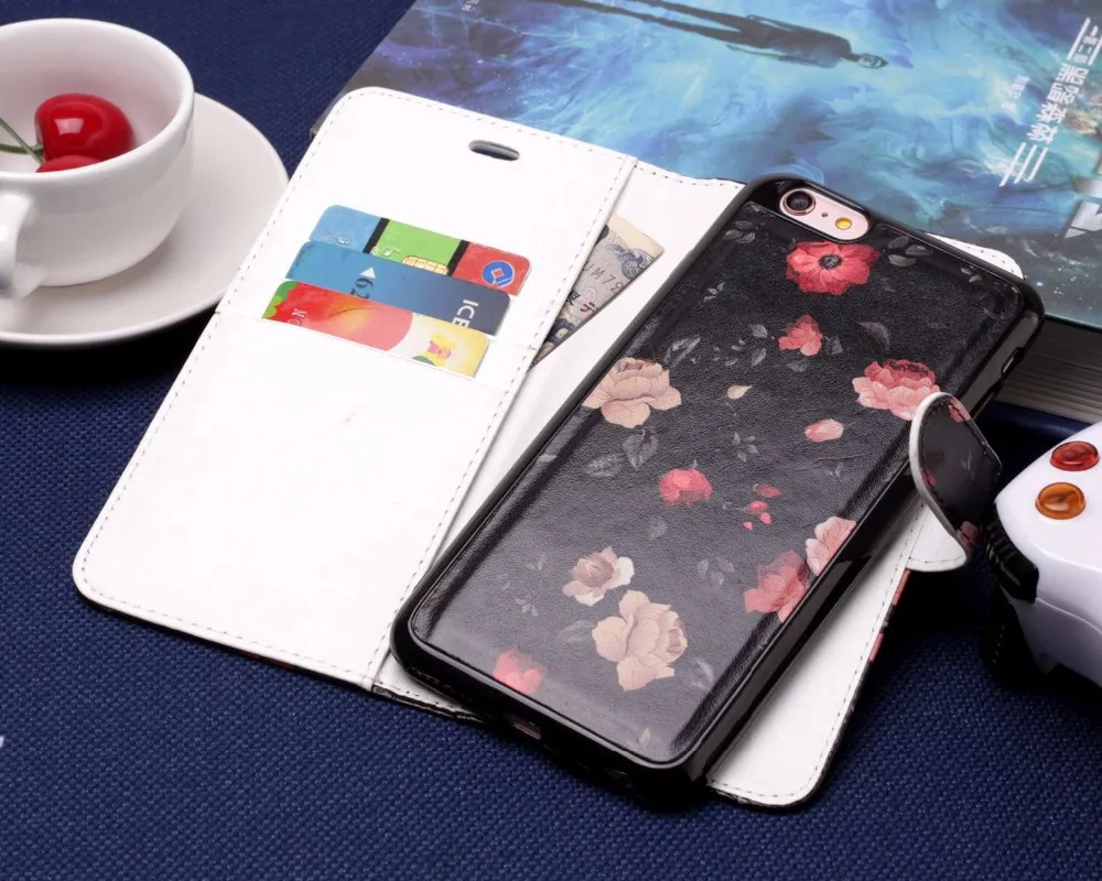 Роскошный кожаный чехол с откидной крышкой и подставкой для iPhone X 8 6 6S 7 7Plus |