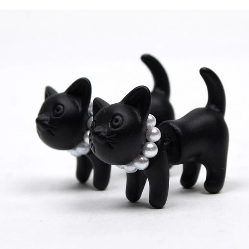 10 шт. 3D серьги гвоздики популярный модный Кот Леопардовый стиль очень красивые