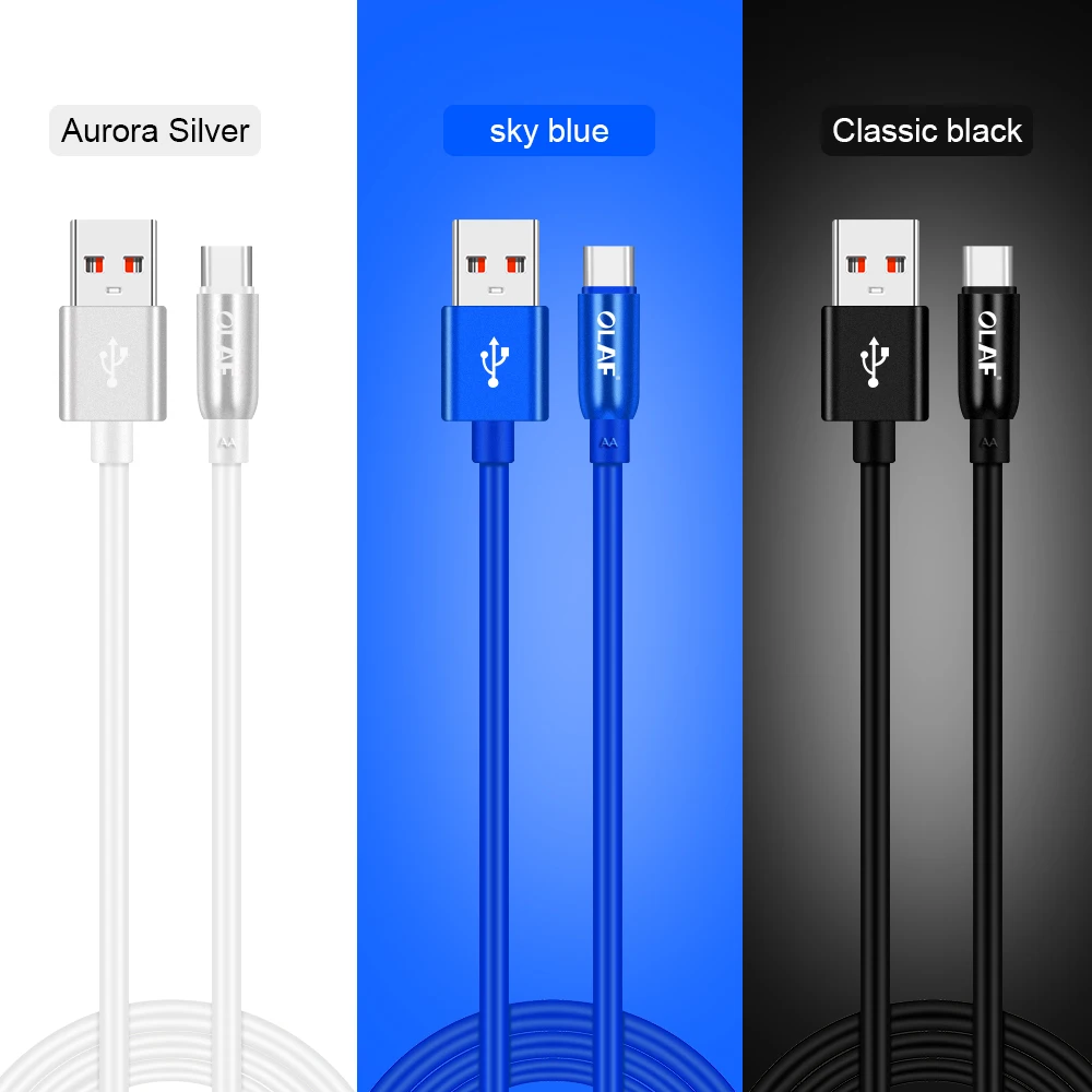Кабель OLAF для быстрой зарядки Usb Type C Samsung S9 S8 Note 8 9 USB шнур Xiaomi mi Huawei P20 lite pro mate 20 |