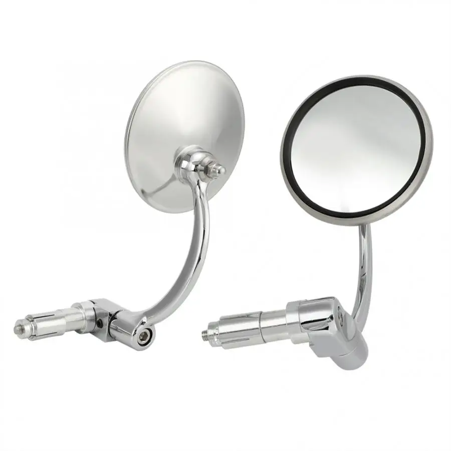 1 пара винтажное зеркало заднего вида из нержавеющей стали для мотоцикла