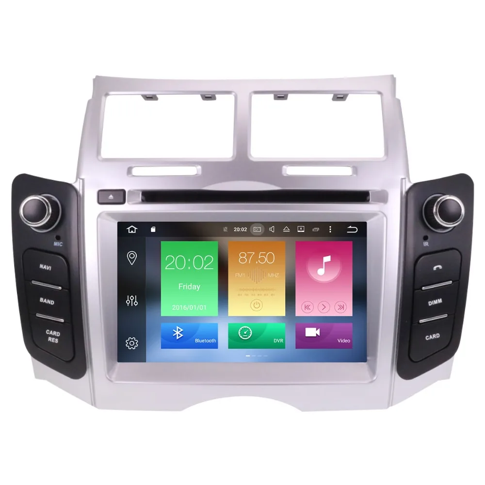 2din Android 8 1 автомобильный стерео радио головное устройство gps для Toyota Yaris 2005 2006 2007 2008