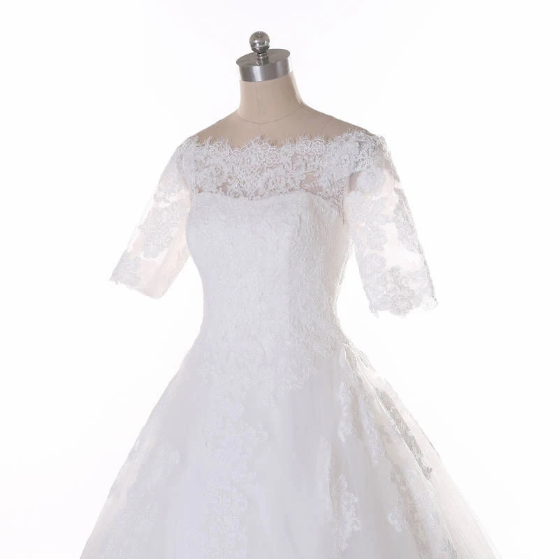 Vestido de noiva princes кружевное свадебное платье прозрачное Robe mariee 2018 | Свадьбы и