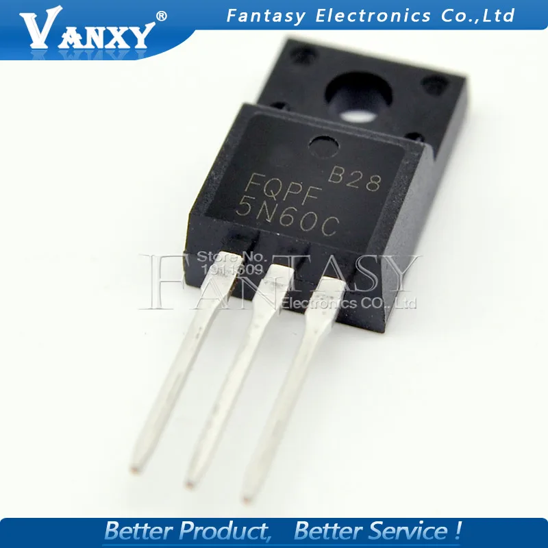 10 шт. транзистор FQPF5N60C TO-220F FQPF5N60 5N60C 5N60 TO220 TO-220 | Электронные компоненты и